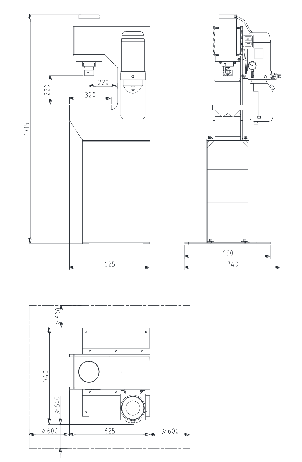 Schema HWP E 25 simensions