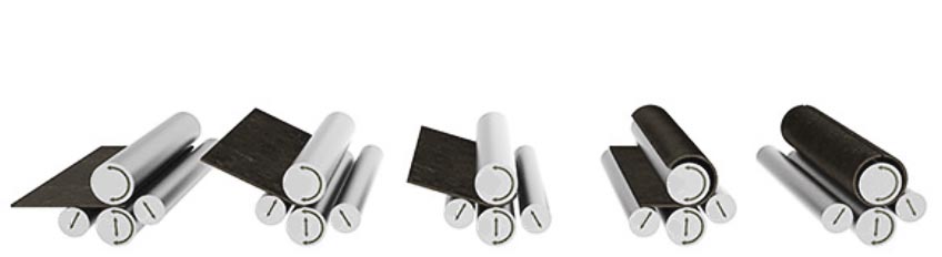 Rouleuse de tole 4 rouleaux E 4RBM EPPLE MASCHINEN FRANCE schema mouvements