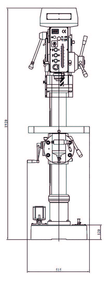 Perceuse a colonne SB 55 SV GSV EPPLE plan 1